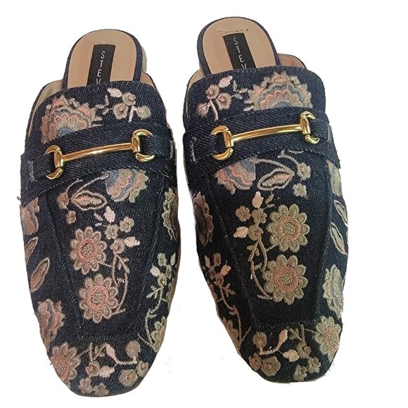 Floral Embroidery on Denim - Mules by Steve Madden (Sz 7.5) - Picture 3 of 7